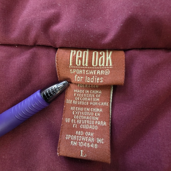 Texas A&M Aggies Jacket Women’s Large Maroon White Puffer Coat - Picture 6 of 7